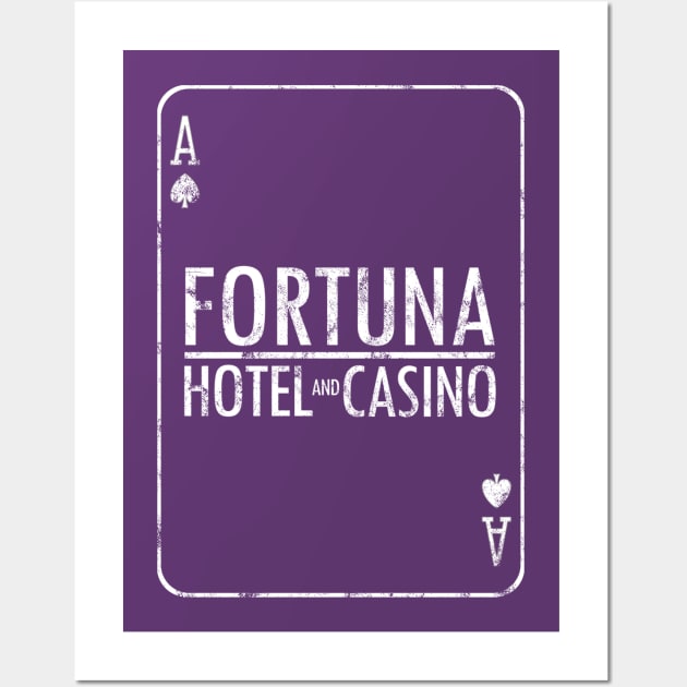 Blood & Truth Fortuna Hotel And Casino Playing Card Wall Art by StebopDesigns